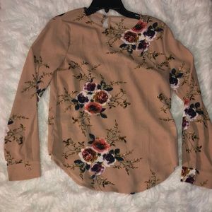 SHEIN floral long sleeve blouse size medium